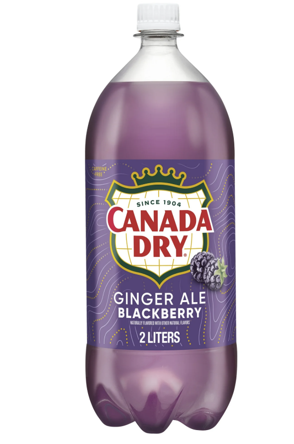 Caffeine Free Blackberry Ginger Ale Soda Pop, 2 L, Bottle